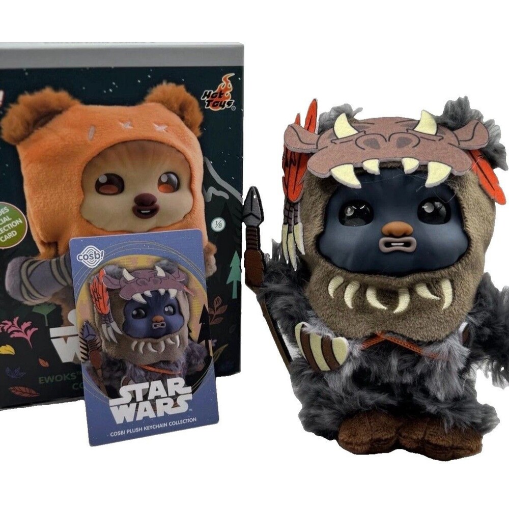 Star Wars Cosbi Plush Keychain Teebo Hot Toys Ewok Series 2 Disney Blind Box